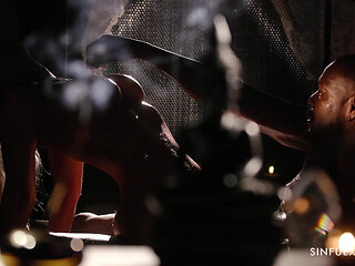MagnifiScent! Sensual Interracial Session with Miss Sally & Dimitri Shadow for SinfulXXX