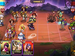 Anime girls get naked and play hentaicunt wars