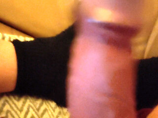 Lying on the Couch Playing with My Little Big Cock Dreaming of a Wet Pussy and a Wet Asshole