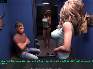 AWAM - going shopping and let Dylan see my boobs