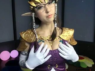 Zelda cosplay: Big Tits, Blowjob  Cam Porn