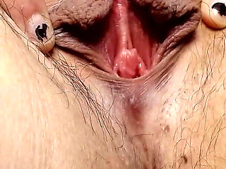 Giant Pussy Lips Play and Spread Stretch