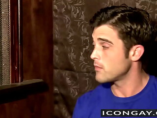 Tommy Defendi stuffs his big cock in Lance Harts tight ass
