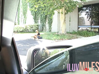 Blonde milf seduced into having raw sex with a stranger