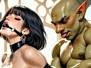 Hentai King Gnar's Wife Cheats with Grey Mountain Orcs - Part 1