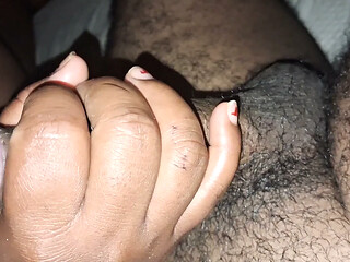 Big ass evangelical stepmom jerking off innocent stepson jerk cock while stepdad works