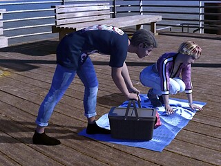 Young Tokyo Slut falls into Bondage in a 3D Visual Novel Roleplay session
