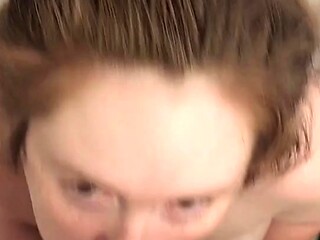 Busty BBW Hunny Rae takes deepthroat facial