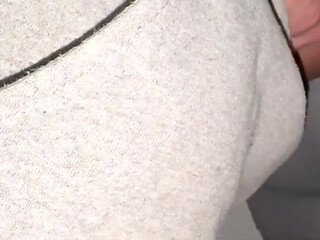 She Lets a Stranger Touch Her Ass and She Grabs His Hard Cock