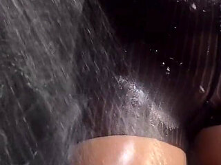 Nina Elle Wetlook Pantyhose Shower