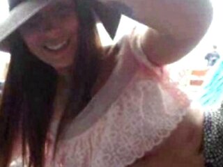 Amateur striptease and Solo masturbation