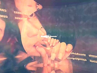 Tattooed Luna Lovely Blows Big Cock at Glory Hole