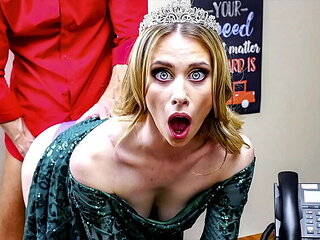 Anya Olsen the hot blonde milf stepmom gets fucked by principal Ryan Mclane in his office