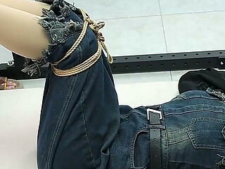 My Girlfriend Was Tied to an Iron Frame, Her Bare Feet Suspended and Tickled