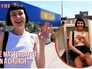 Sexy Delfine Does Naughty Things Inside The Store