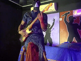 Watching This Bull Perform, Seeing the Bulge in His Pants Got Me Hot Sucked Him off Right on Stage!