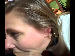 The Nasty Little Fucker gets skull fucked good Pt 1. Deep throat training with a glans ring under the head of my fat cock