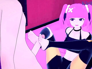 Sango and Diantha (Carne) intense sex. - Pok&eacute_mon Hentai