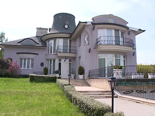 Hot maid gets her asshole laid hard by huge cock