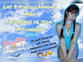 Hot and rough video calls with a sexy Argentine GF