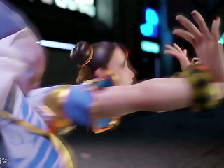 Chun-Li Kikoken Backshots