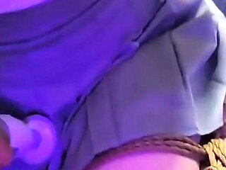 Short Skirt Girl's Chest Pinching Humiliation