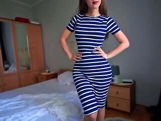 Skinny Step Mom Accidentally Cums Helping Step Son Finish in Her Panties - Amateur Taboo Roleplay