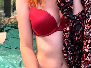 Amateur redhead Russian teen