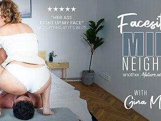 Kinky Milf Gina Monelli Gives Her Facesitting Fetish Loving Neighbour The Day Of His Life