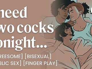ASMR Audio Porn: Risky First Time MMF Threesome at a Party &ndash_ Bisexual, Teasing &amp_ Public Fuck &ndash_ Erotic Audio Roleplay for Women