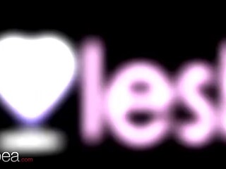 Lesbea small tits latina Soyivania and Leanne Lace lesbian scissoring
