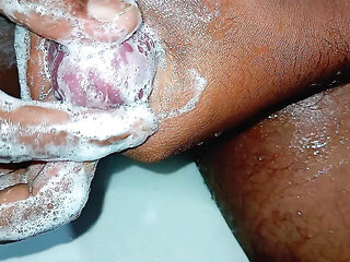 Monster Cock cleaning and Masturbation