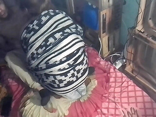 Under the blanket I kiss her and touch her