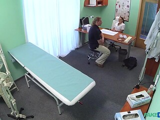 Nurse Rides a Big Cock in her Nurse uniform - Fake Hospital