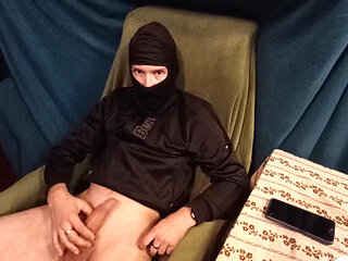 Real Amateur Shaves His Balls, Then Jerks off His Cock