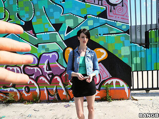 Shy tourist does anal for cash