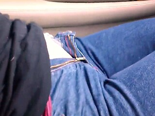 Car Fun in Sexy Lingerie