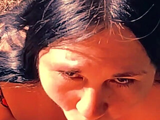 Stepmom Fucks Outdoors, Solo Fans Slow Motion, POV Blowjob