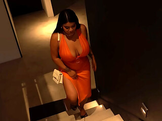 A busty Peruvian woman sneaks into her cousin'_s room_ she didn'_t expect him to have such a large penis.