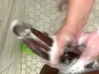 18 Year Old Stepsister Shares Shower With Her Older Stepbrother ! WOW Your Dick Is So Fucking Big WTF It&rsquo_s The Size Of My Forearm!! And You Want Me To Put That In My Ass