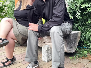 Stepson and his MILF stepmom enjoy a risky public encounter