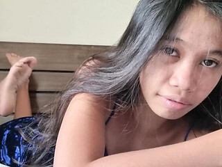 Skinny GF Milking Dick on Video Call Sex in HD