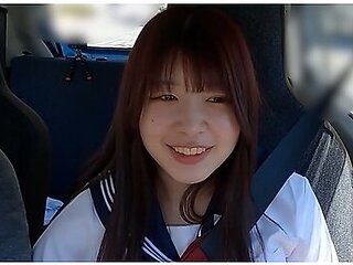Female Announcer Aspirant Kasumi-chanlicking Blowjob And Nipple Licking Handjob In The Car