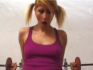 Naughty teen gets busy with a mature cock in a gym