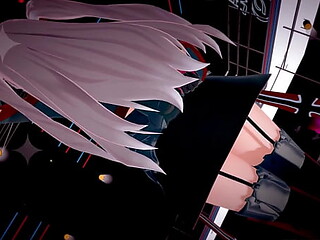 Cute 3D anime girls get it on in Azur Lane