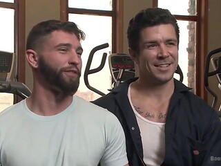 Trenton Ducati Torments Jackson Fillmore in BDSM Gym Fuck