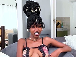 I turned this EBONY 18YO into my personal fuck toy