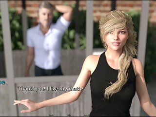 3D visual novel game featuring a blonde teen in an anime style