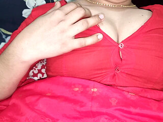 New Bangladeshi red saree sex video. Bangla voice hot sex video