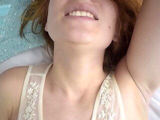 Petite blonde fucks with Brazilian Vitor with big BBC, moans incredible when he says her name